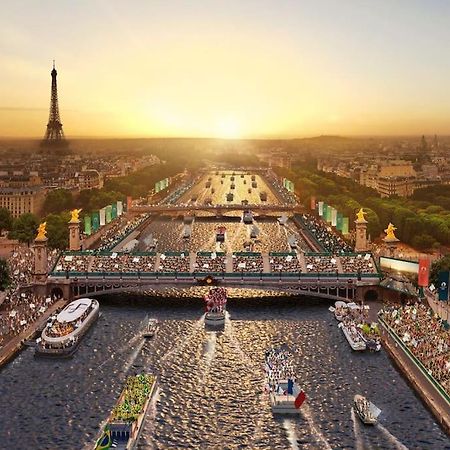 Grand Appt Proche Paris Parking Apartment Aubervilliers Ngoại thất bức ảnh